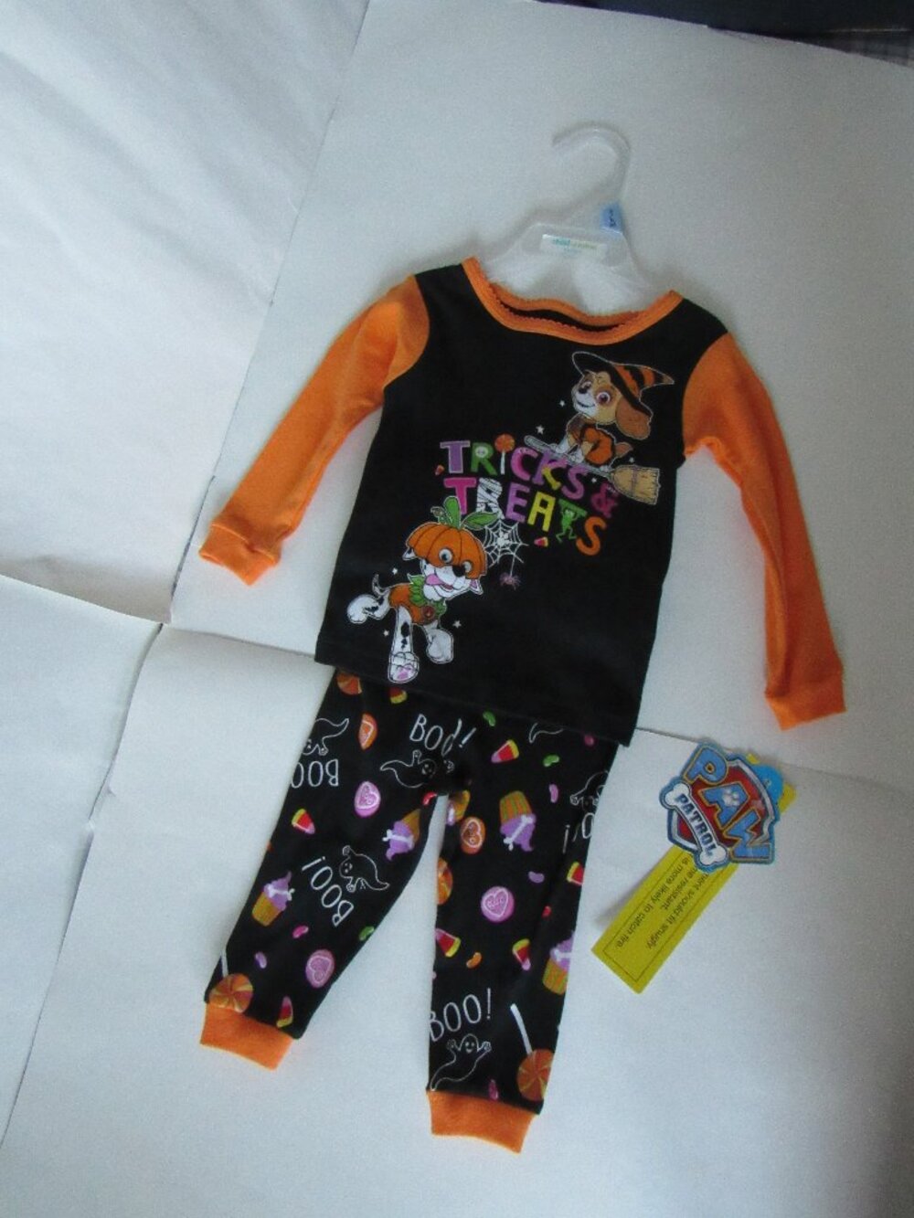 NEW PAW PATROL HALLOWEEN PAJAMAS/OUTFIT: size 12 months